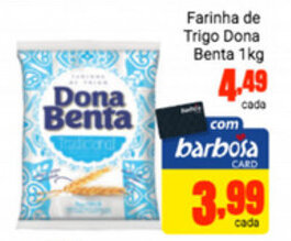 Barbosa Supermercados Farinha de Trigo Dona Benta 1kg oferta