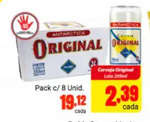 Barbosa Supermercados Cerveja Original lata 269ml oferta