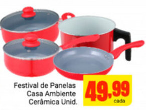 Barbosa Supermercados Festival de Panelas Casa Ambiente Ceramica Unid. oferta