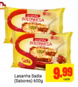 Barbosa Supermercados Lasanha Sadia (sabores) 600g oferta
