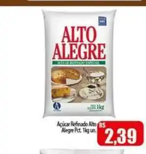 Açúcar Refinado Alto Alegre Pct. 1kg