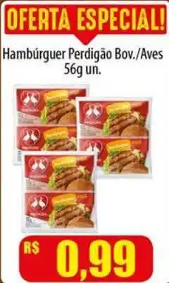 Proença Supermercados Hambúrguer Perdigão Bov. Aves 56g oferta