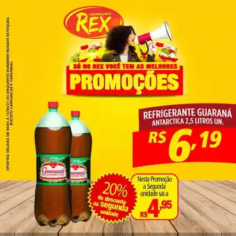Supermercados Rex Refrigerante Guaraná Antarctica oferta