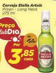 Dia Cerveja Stella Artois Pilsen Long Neck 275ml oferta