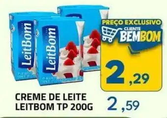 Rancho Bom Supermercados CREME DE LEITE LEITBOM TP 200G oferta