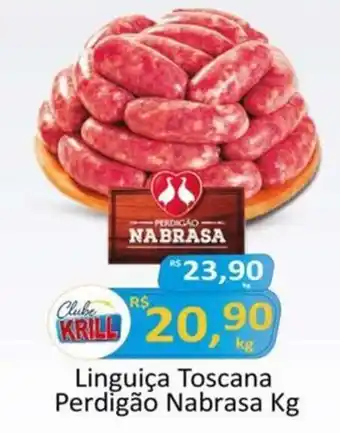 Rede Krill Linguiça Toscana Perdigão Nabrasa Kg oferta