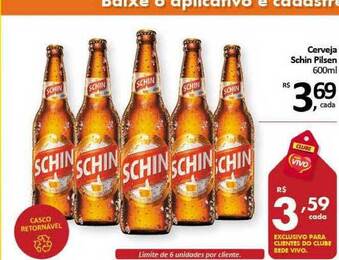 Cerveja Schin Pilsen 600ml