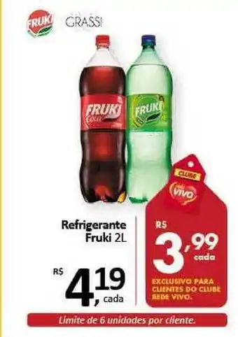 Rede Vivo Refrigerante Fruki 2l oferta