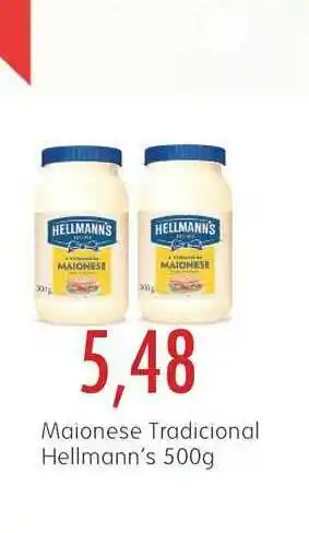 Epa Maionese Tradicional Hellmann's 500g oferta