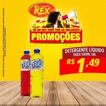Supermercados Rex Detergente Líquido Triex oferta