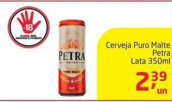 Tenda Atacado Cerveja Puro Malte Petra Lata 350ml oferta