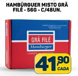 Dom Atacadista HAMBÚRGUER MISTO GRĀ FILE -56G-C/48UN. oferta