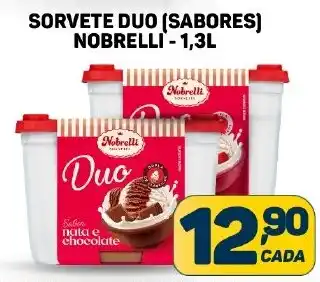 Dom Atacadista SORVETE DUO (SABORES) NOBRELLI -1,3L oferta