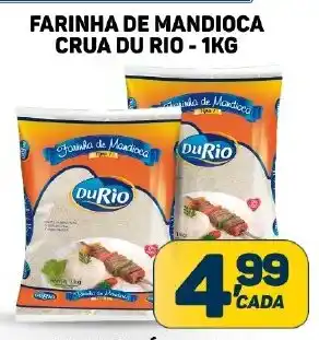 Dom Atacadista FARINHA DE MANDIOCA CRUA DU RIO - 1KG oferta
