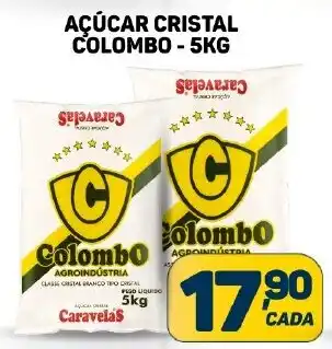 AÇÚCAR CRISTAL COLOMBO - 5KG