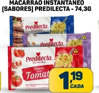 Dom Atacadista MACARRÃO INSTANTÂNEO (SABORES) PREDILECTA - 74,3G oferta