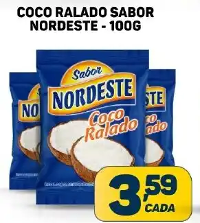 Dom Atacadista COCO RALADO SABOR NORDESTE - 100G oferta