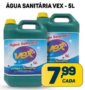 Dom Atacadista ÁGUA SANITÁRIA VEX - 5L oferta