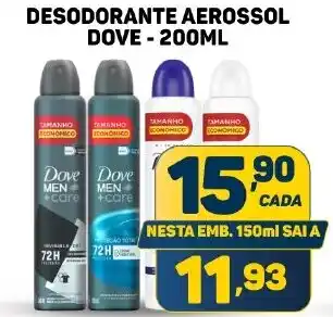 DESODORANTE AEROSSOL DOVE - 200ML
