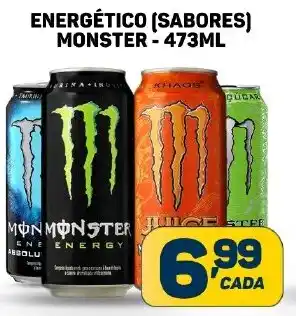 ENERGÉTICO (SABORES) MONSTER - 473ML
