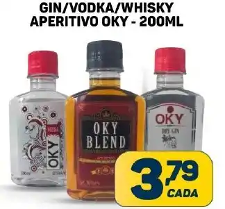 Dom Atacadista GIN/VODKA/WHISKY APERITIVO OKY - 200ML oferta