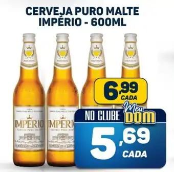 Dom Atacadista CERVEJA PURO MALTE IMPÉRIO - 60OML oferta
