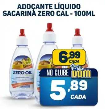 ADOÇANTE LÍQUIDO SACARINA ZERO CAL - 100ML