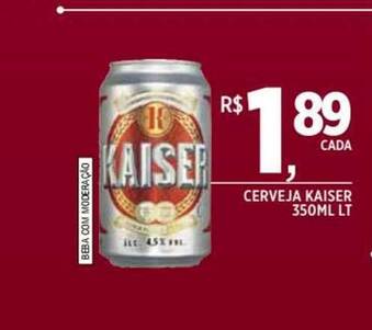 DB Supermercados Cerveja Kaiser Lt 350ml oferta