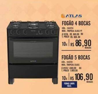 Zema Fogão 4 Bocas oferta