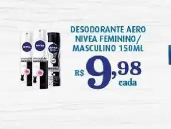 Bahamas Supermercados Desodorante Aero Nivea Feminino-masculino 150ml oferta