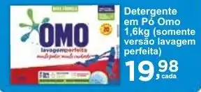 Rossi Supermercado Detergente em Pó Omo 1,6kg (somente versão lavagem perfeita) oferta