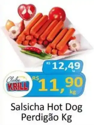 Rede Krill Salsicha Hot Dog Perdigão Kg oferta