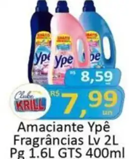 Amaciante Ypê Fragrâncias Lv 2L Pg 1.6L GTS 400ml