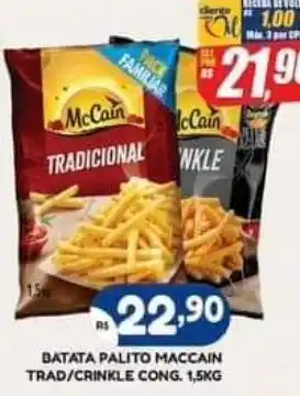 Bramil Supermercados BATATA PALITO MACCAIN TRAD/CRINKLE CONG. 1,5KG oferta