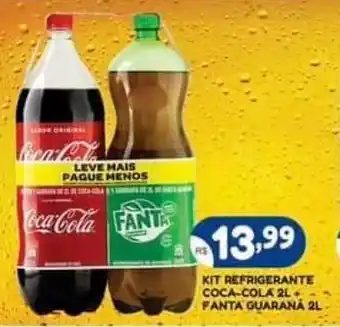 Bramil Supermercados KIT REFRIGERANTE COCA-COLA 2L FANTA GUARANÁ 2L oferta