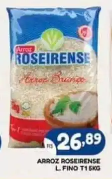 Bramil Supermercados ARROZ ROSEIRENSE L. FINO T1 5KG oferta