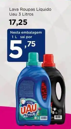 Lava Roupas Líquido Uau 1L