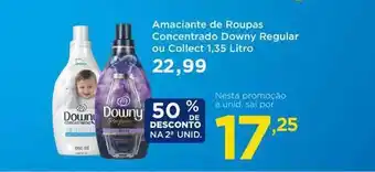Apoio Mineiro Amaciante De Roupas Concentrado Downy Regular Ou Collect 50% De Desconto Na 2a Unid. oferta