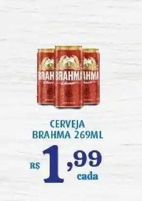 Bahamas Supermercados Cerveja Brahma 269ml oferta
