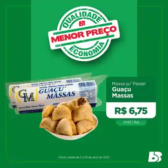 Big Bom Supermercados Massa P Pastel Guaçu Massas oferta
