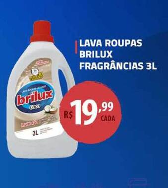 Extrabom Supermercados Lava Roupas Brilux Fragrâncias 3L oferta