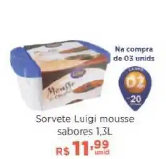 Sorvete Luigi Mousse 1.3L