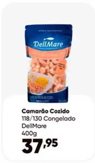 Zaffari Camarão Cozido 118-130 Congelado Dellmare 400g oferta