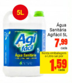 Barbosa Supermercados Agua Sanitaria Agifacil 5L oferta