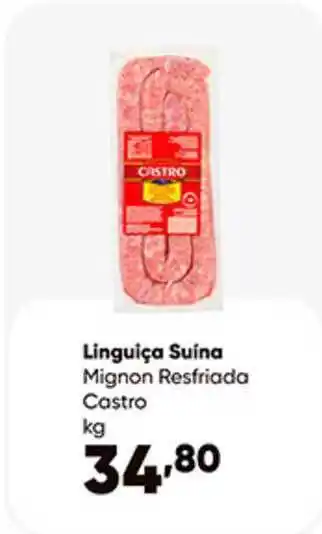 Zaffari Linguiça Suina Mignon Resfriada Castro 1kg oferta