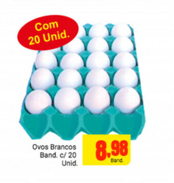 Barbosa Supermercados Ovos Brancos Band. c/ 20 unid. oferta