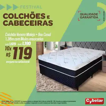 Colchão Veneza Molejo + Box Casal Com Molas Ensacados