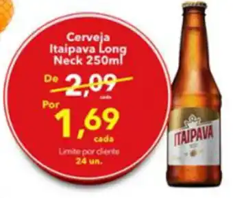 Lopes Supermercados Cerveja Itaipava Long Neck 250ml oferta