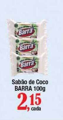 Supermercados Unidos Sabão De Coco Barra 100g oferta