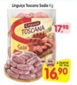 Cercadão Linguica Toscana Sadia 1kg oferta